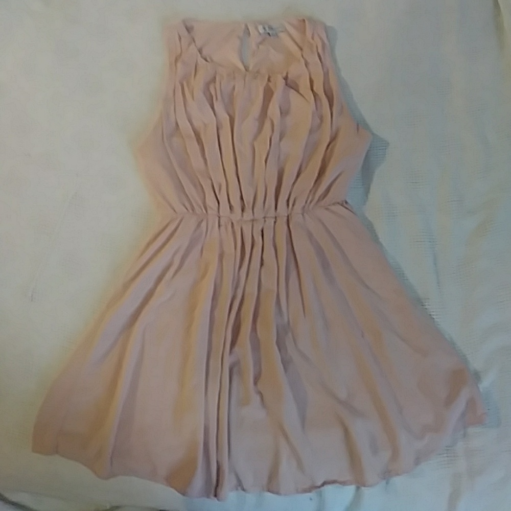 Baby pink baby doll dress